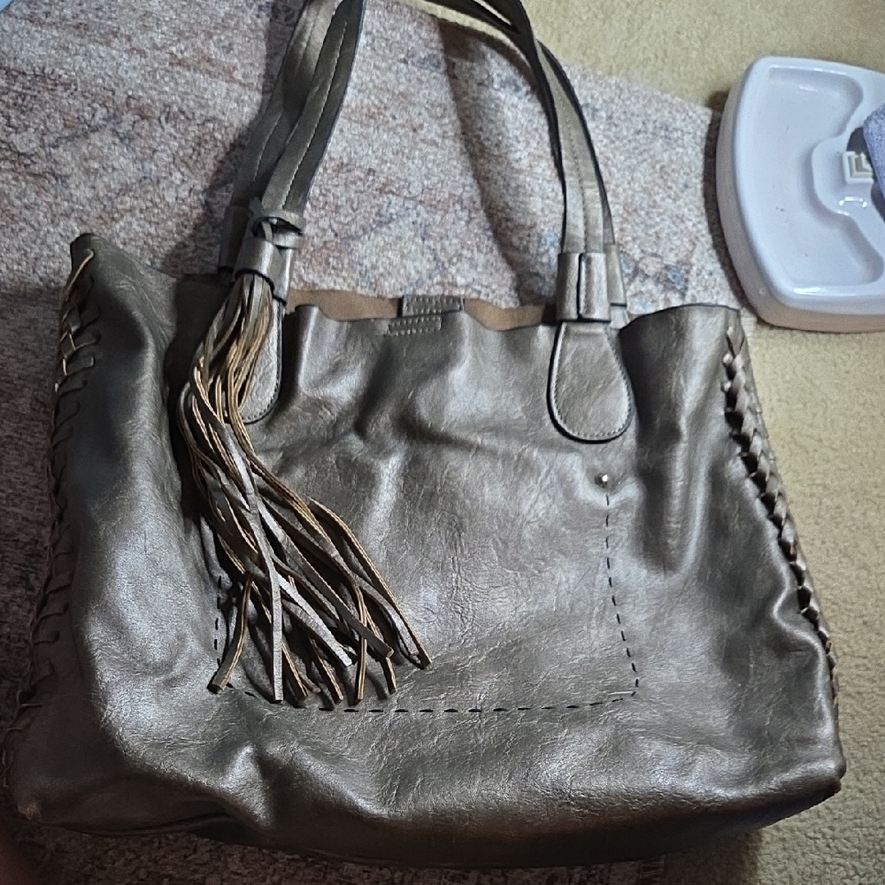 Unk Shimmering Bronze Shoulder Bag